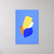 Impresión de lienzo estirado abstracto vibrante