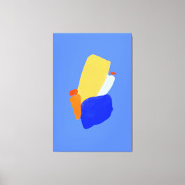 Impresión de lienzo estirado abstracto vibrante