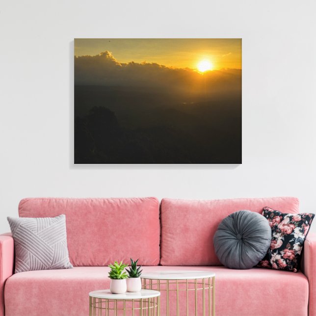 Impresión de lienzo estirado al amanecer (Insitu (Sala de estar))