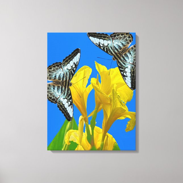 Impresión de lienzo estirado azul malasio (Anverso)