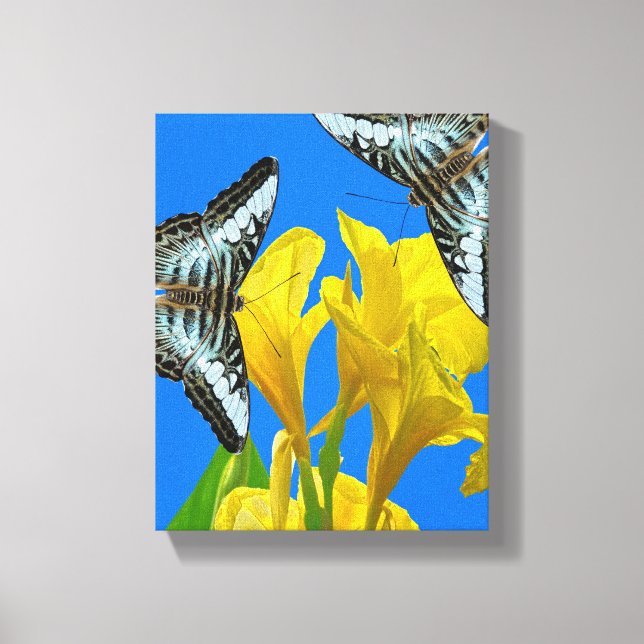 Impresión de lienzo estirado azul malasio (Anverso)