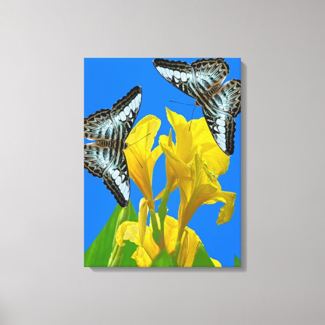 Impresión de lienzo estirado azul malasio (Anverso)