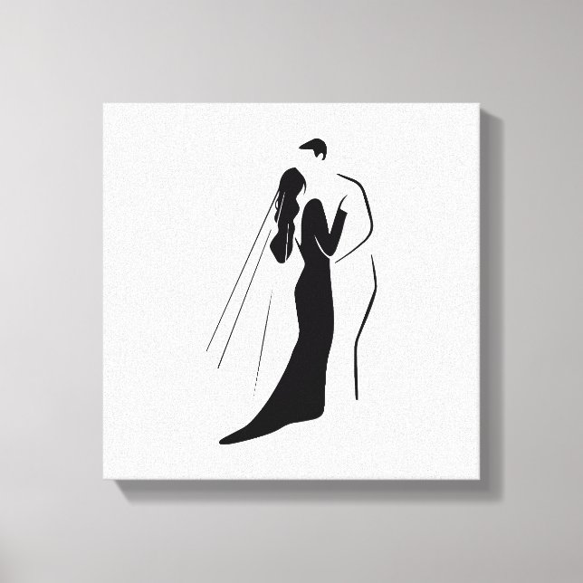 Impresión de lienzo estirado - Boda (Anverso)
