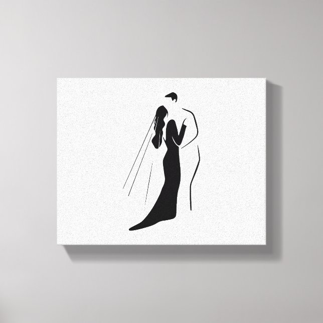 Impresión de lienzo estirado - Boda (Anverso)