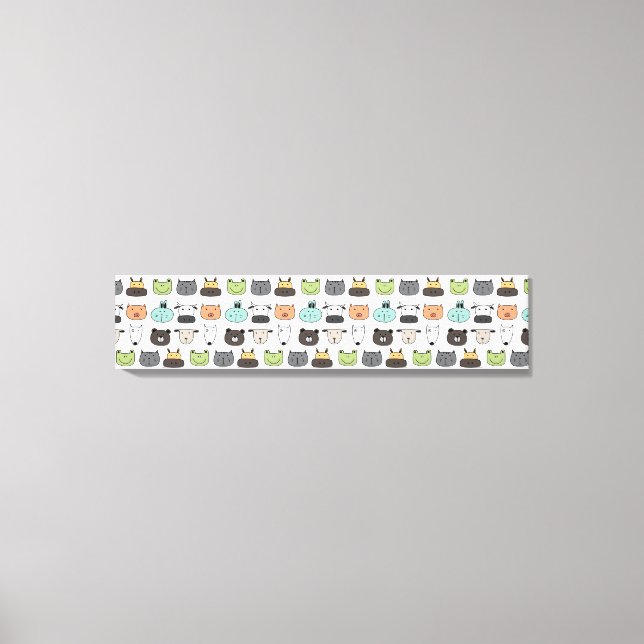 Impresión de lienzo estirado - Caras para animales (Anverso)