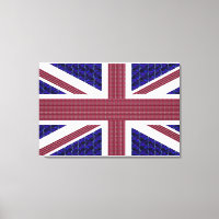 Impresión de lienzo estirado con bandera de Gran B