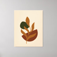 Impresión de lienzo estirado con boho moderno mono