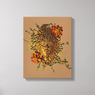 Impresión de lienzo estirado con espíritu de Woodl