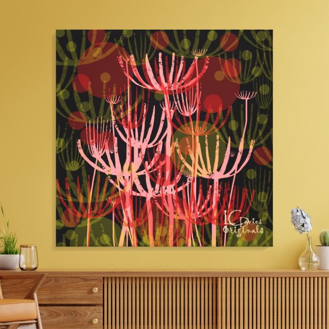 Impresión de lienzo estirado con flores silvestres (Insitu (Sala de estar))