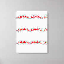 Impresión de lienzo estirado con logotipo inicial