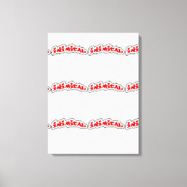 Impresión de lienzo estirado con logotipo inicial