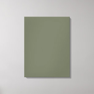 Impresión de lienzo estirado con mate verde moss (