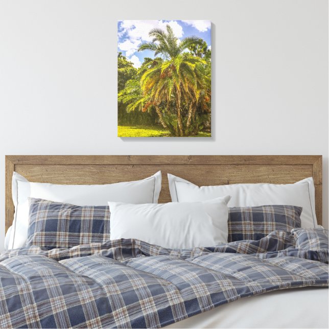 Impresión de lienzo estirado con palma en Senegal (Insitu(Dormitorio))