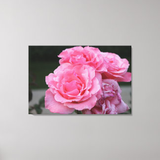 Impresión de lienzo estirado con retrato de rosas