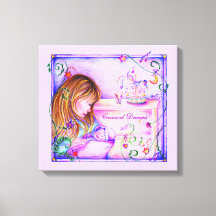 Impresión de lienzo estirado con sueños de carruse