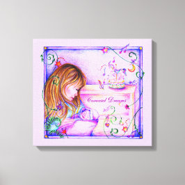 Impresión de lienzo estirado con sueños de carruse