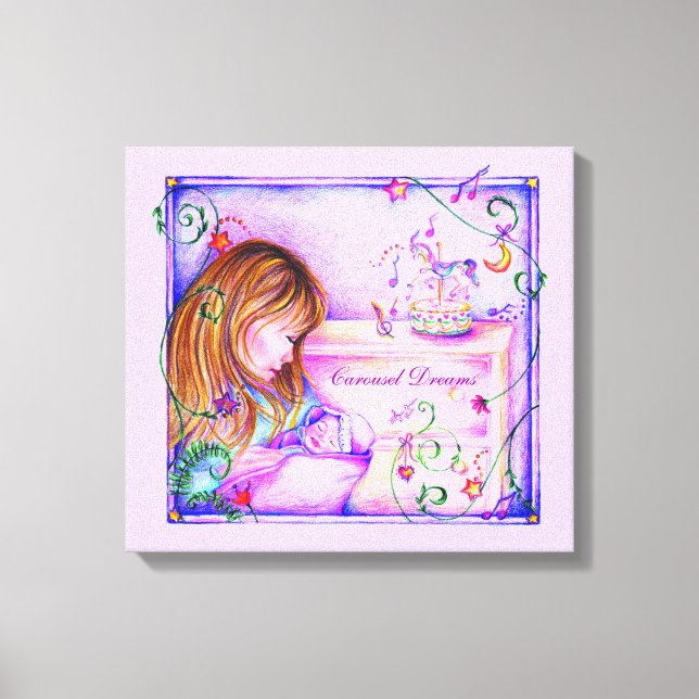Impresión de lienzo estirado con sueños de carruse (Anverso)
