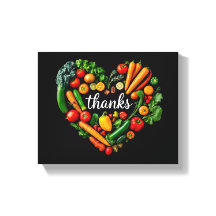 Impresión de lienzo estirado de Acción de Gracias