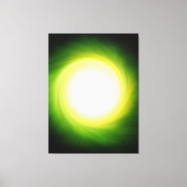 Impresión de lienzo estirado de agujero negro cósm (Anverso)