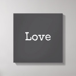 Impresión de lienzo estirado de amor