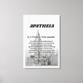 Impresión de lienzo estirado de Apatheia