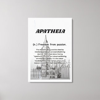 Impresión de lienzo estirado de Apatheia