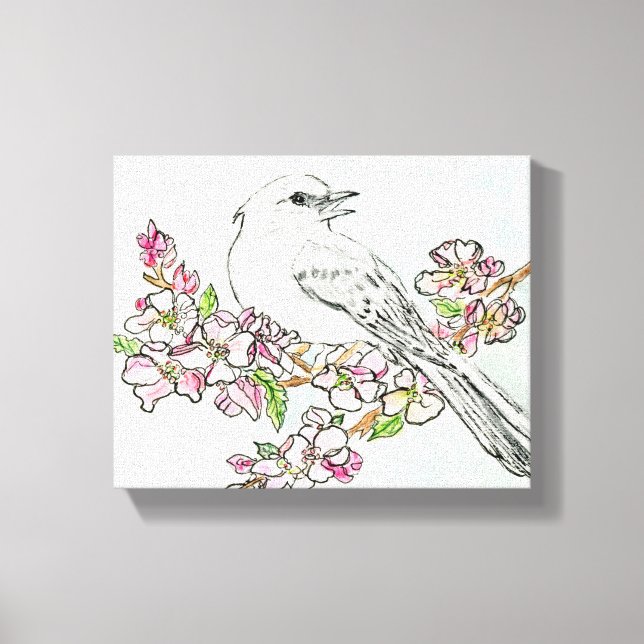 Impresión de lienzo estirado de Arkansas (Anverso)