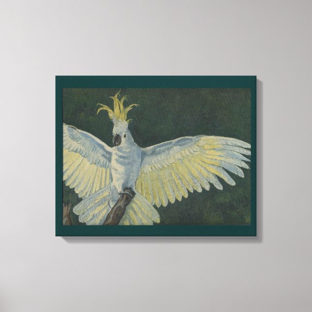 Impresión de lienzo estirado de Cockatoo (Anverso)