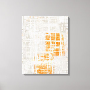 Impresión de lienzo estirado de color gris naranja