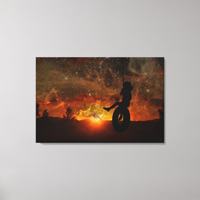 Impresión de lienzo estirado de corte infantil en  (Anverso)