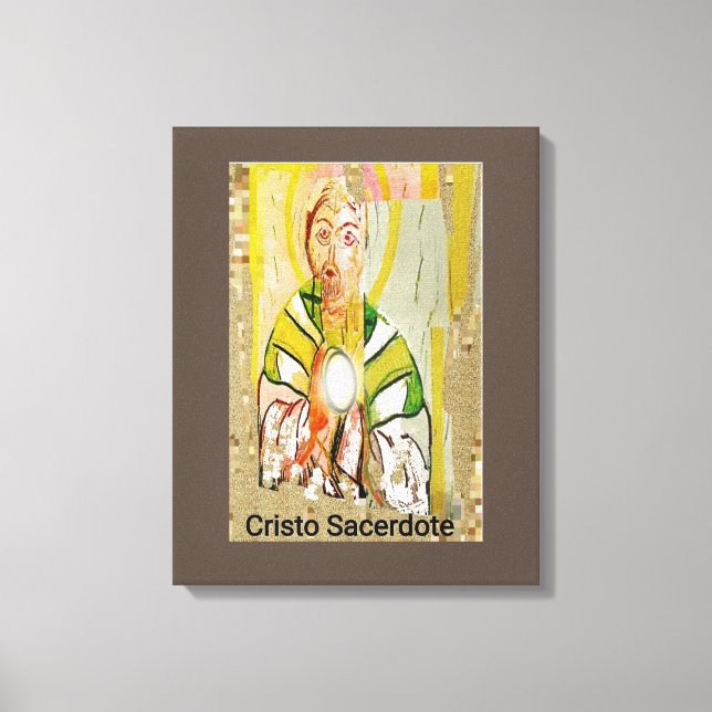 Impresión de lienzo estirado de Cristo (Anverso)
