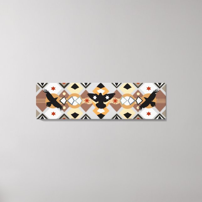 Impresión de lienzo estirado de cuerdas nativas de (Anverso)