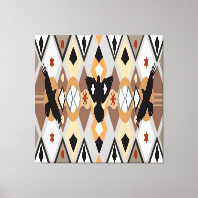 Impresión de lienzo estirado de cuerdas nativas de (Anverso)