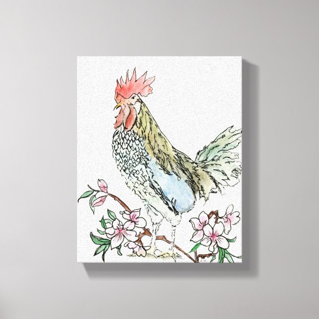 Impresión de lienzo estirado de Delaware (Anverso)