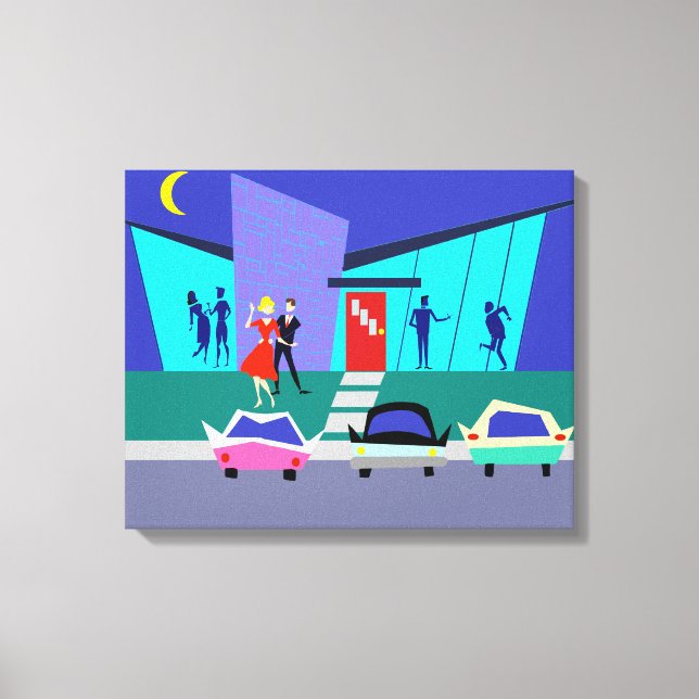 Impresión de lienzo estirado de Fiesta de cámara a (Anverso)