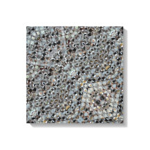 Impresión de lienzo estirado de fuego metálico de 