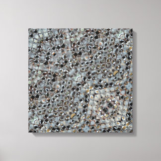 Impresión de lienzo estirado de fuego metálico de 