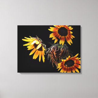 Impresión de lienzo estirado de girasol