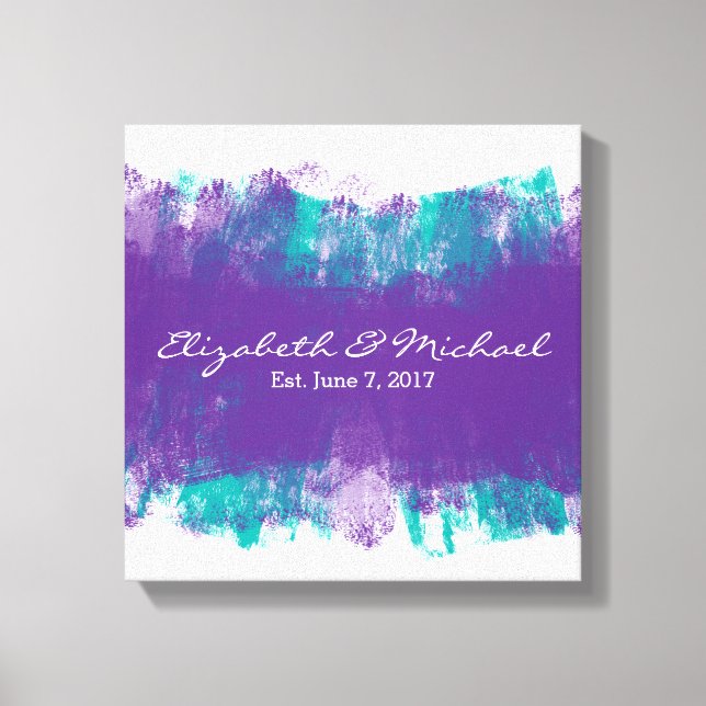 Impresión de lienzo estirado de libro de invitado  (Anverso)