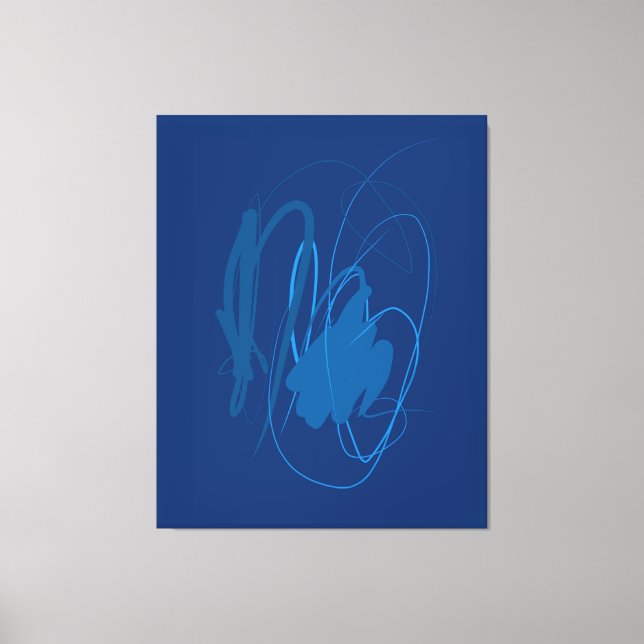 Impresión de lienzo estirado de línea móvil (Anverso)