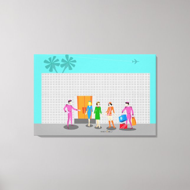 Impresión de lienzo estirado de manantiales de pal (Anverso)