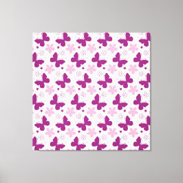 Impresión de lienzo estirado de mariposas