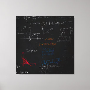 Impresión de lienzo estirado de matemáticas