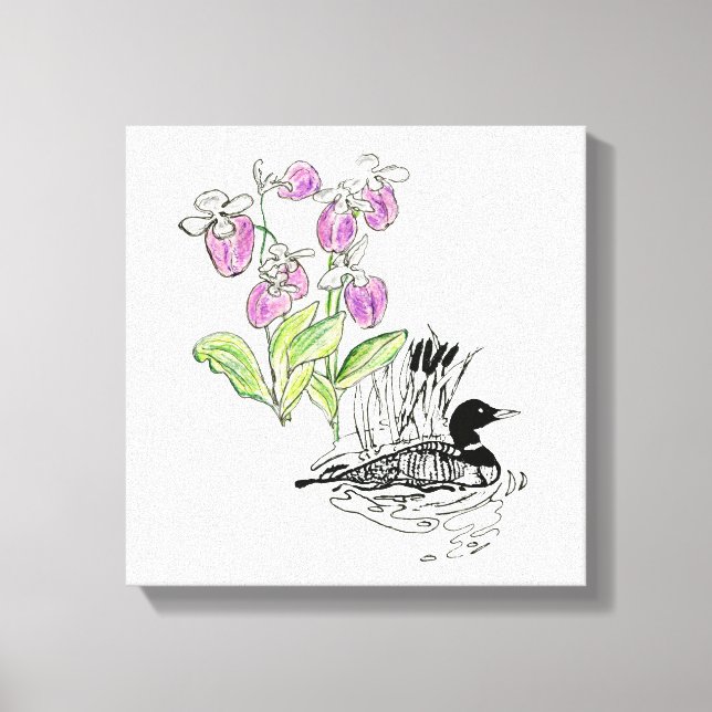 Impresión de lienzo estirado de Minnesota (Anverso)