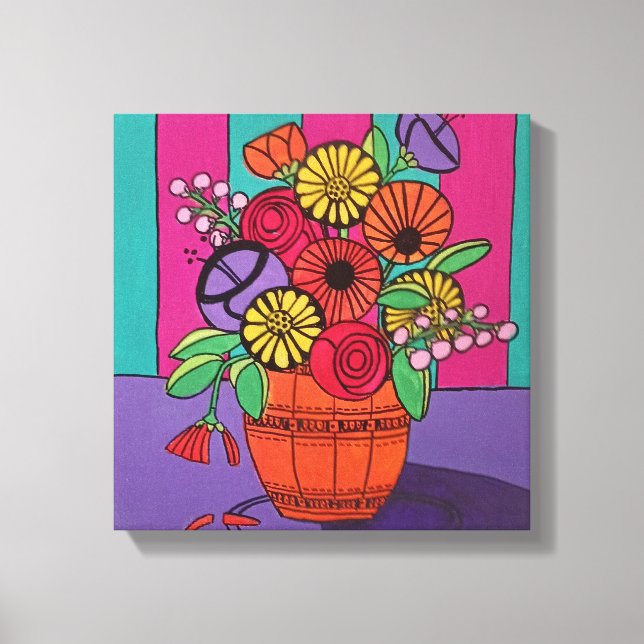 Impresión de lienzo estirado de naranja (Anverso)