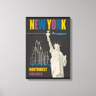 Impresión de lienzo estirado de New York Northwest