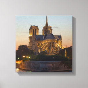 Impresión de lienzo estirado de Notre Dame Paris