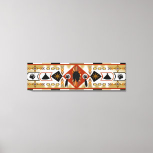 Impresión de lienzo estirado de Oso nativo america