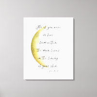 Impresión de lienzo estirado de poesía celestial N