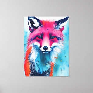Impresión de lienzo estirado de Red Fox